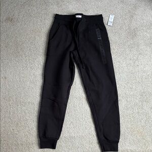 NWT Women's Black Track Joggers with Drawstring Waist, and Pockets